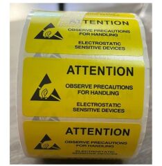 ESD Rulo Yapışkanlı Etiket Sticker BD-L023