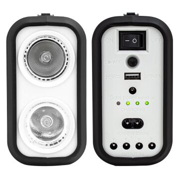 Powermaster GD-8017S Solar Panelli 3 Ampullü Solar Aydınlatma Sistemi