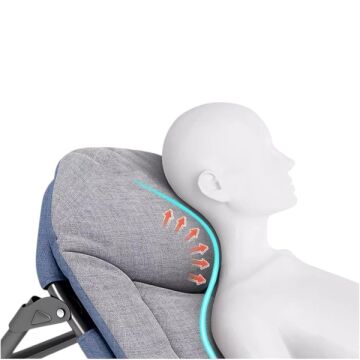 Sunup SN-24922 Taşınabilir Ayarlanabilir 5 Kademe Sünger Kamp Yatak Şezlong (Koyu Gri)