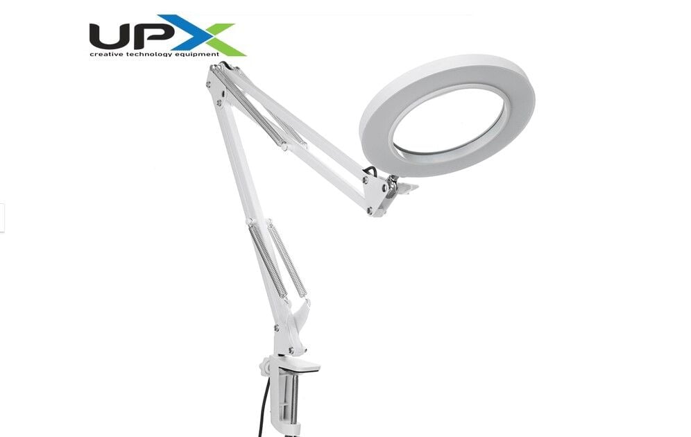 UPX 803L Akrobat Büyüteç 5X LED Aydınlatmalı Dimmerli Usb 5 Volt