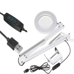 UPX 803L Akrobat Büyüteç 5X LED Aydınlatmalı Dimmerli Usb 5 Volt