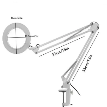 UPX 803L Akrobat Büyüteç 5X LED Aydınlatmalı Dimmerli Usb 5 Volt