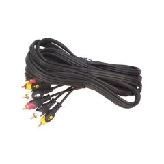 3 RCA + 3 RCA 5 METRE KABLO 1.KALİTE (5'Lİ PAKET)