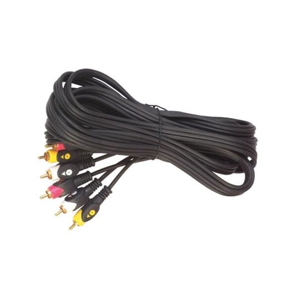 3 RCA + 3 RCA 5 METRE KABLO 1.KALİTE (5'Lİ PAKET)