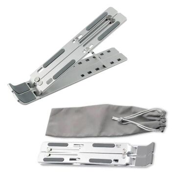 Frisby FNC-5150ST Taşınabilir Katlanır Alüminyum Tablet/Notebook/Laptop Stand Metalik Renk