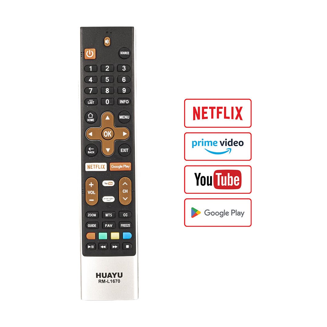 Skyworth RM-L1670 LCD LED TV kumandası - Netflix ve Google Play tuşlu