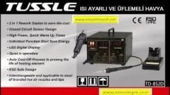 Tussle TD-852D Üfleme ve Isı Ayarlı İstasyon Havya