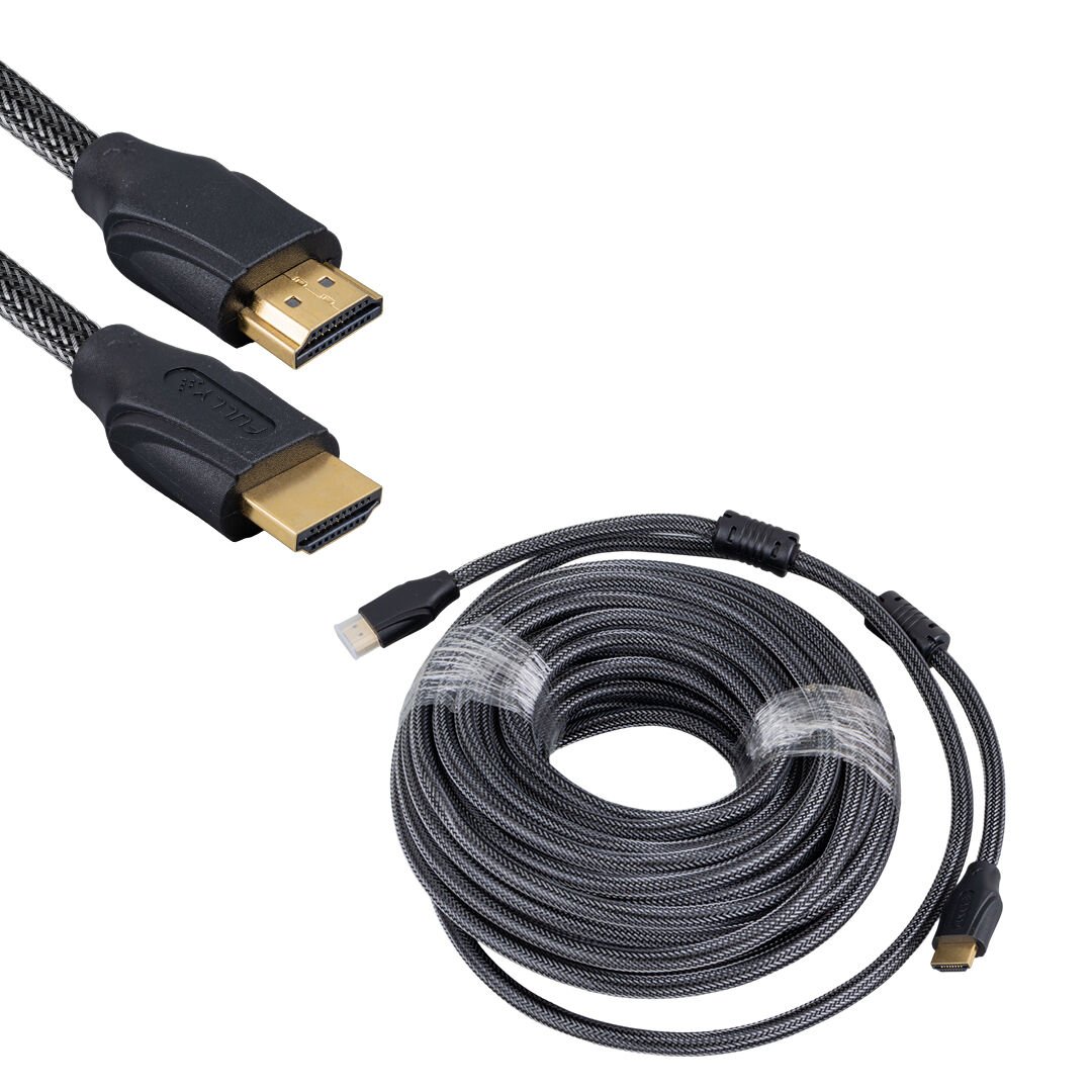 Fully G-507E 15 Metre Örgülü Gold Uçlu HDMI Kablo (Seri 1)