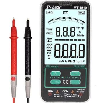 Proskit MT1510 Dijital Ölçü Aleti AkıllıCep Multimetresi Geniş Ekran