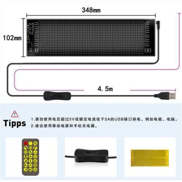 20X64 CAMA YAPIŞAN MATRIX PANEL LED EKRAN