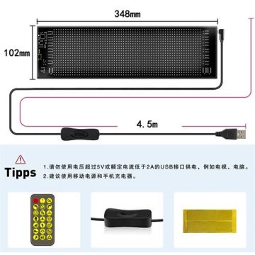 20X64 CAMA YAPIŞAN MATRIX PANEL LED EKRAN