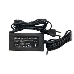 MOSO MSP-Z50000IC12.0-60W SİYAH 12 VOLT - 5 AMPER 60 WATT 5.5*2.5 UÇLU PLASTİK KASA MASAÜSTÜ ADAPTÖR KUTUSUZ