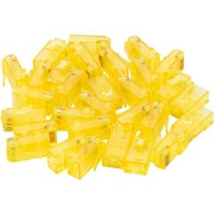 Powermaster PM-22700 RJ45 RJ45 CAT6 8P/8C Sarı Soket (100'lü Paket)