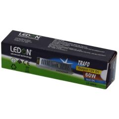 LEDON LD-50065 12 VOLT - 5 AMPER SLIM METAL KASA ADAPTÖR (158*40*30)