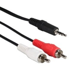 2 Rca Erkek - 3.5 Mm Stereo Erkek Kablo 1.5 Metre