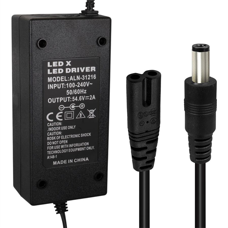 Powermaster Li-İon Lityum Piller İçin 54.6 Voltaj 2 Amper Elektrikli Bisiklet Şarj Cihazı