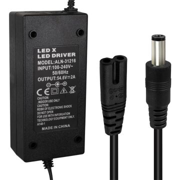 Powermaster Li-İon Lityum Piller İçin 54.6 Voltaj 2 Amper Elektrikli Bisiklet Şarj Cihazı