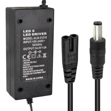 Powermaster Li-İon Lityum Piller İçin 54.6 Voltaj 2 Amper Elektrikli Bisiklet Şarj Cihazı