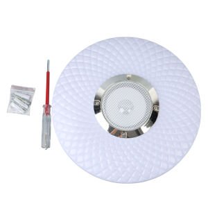 Powermaster PM-27329 Beyaz 30*6 Cm 24 Watt Bluetooth Hoparlörlü Tavan Aydınlatma (AL-BL302) Tornavida Hediyeli