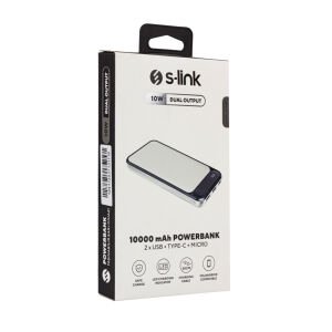 IP-G2710 10000 MAH POWERBANK 2 USB PORT BEYAZ LCD GÖSTERGELİ POWERBANK