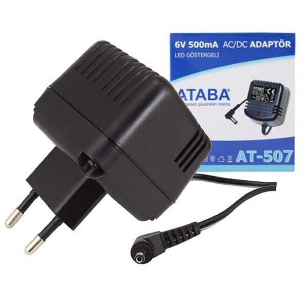 ATABA AT-507 6V 500MA ADAPTÖR SIEMENS-PHILIPS 3.5*1.35 MM