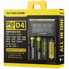 NiteCore Digi D4 LCD 18650 Pil Şarj Aleti / Nitecore Li-ion LiFe Ni
