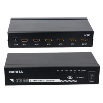 Narita 5 Giriş-1 Çıkış HDMI Switch Birleştirici MT-SW501