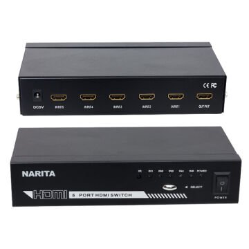 Narita 5 Giriş-1 Çıkış HDMI Switch Birleştirici MT-SW501