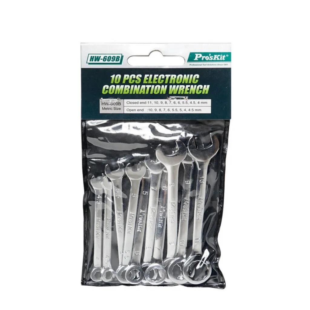 Proskit HW-609B 10 Parça İngiliz Anahtar Seti