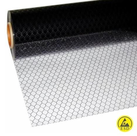 ESD PVC Perde IZ-W175 Karbon Petek Desenli