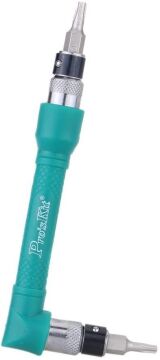 ProsKit 1PK-212 Tornavida Seti PZ1 PZ2 Torx Yıldız Düz 10 Parça Set