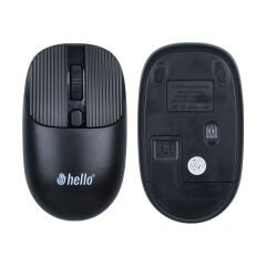 Hello HL-21808 Siyah 1000 DPI 2.4Ghz Kablosuz Bluetooth Mouse