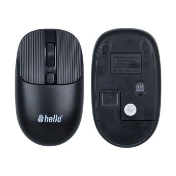 Hello HL-21808 Siyah 1000 DPI 2.4Ghz Kablosuz Bluetooth Mouse