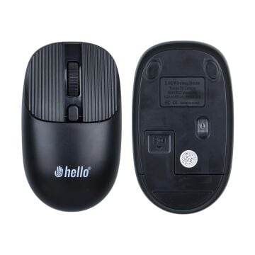 Hello HL-21808 Siyah 1000 DPI 2.4Ghz Kablosuz Bluetooth Mouse