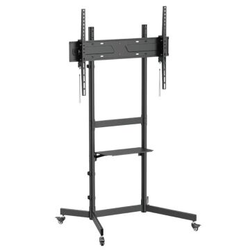 Vontech V1044VE 55''-100'' Uyumlu Tekerlekli Ayaklı Raflı LCD-LED TV Sehpası Standı