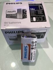 Philips Extra Zinc Çinko Chloride 6F22 9 Volt Pil (12'li Paket)
