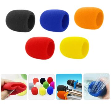 Tenon ZE-7130 5'li Standart 5 Renk El Mikrofon Süngeri (Sarı-Turuncu-Kırmızı-Mavi-Siyah)