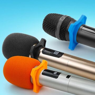 Tenon ZE-7130 5'li Standart 5 Renk El Mikrofon Süngeri (Sarı-Turuncu-Kırmızı-Mavi-Siyah)