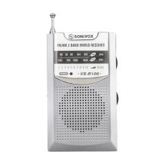 Sonivox VS-R106 Analog Radyo Gri Renk
