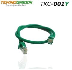TeknoGreen TKC-001Y 1m Cat6 Ethernet Kablosu Yeşil