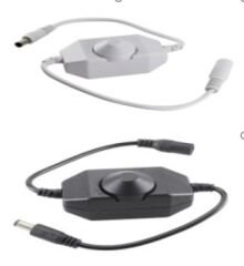 Powermaster DC12V-DC24V 2A Tek Renkli Işık Şiddeti Kontrolü Şerit Led Dimmer PM-4612