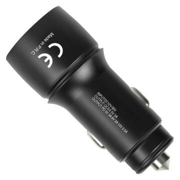 Powerway CC36 30W PD + QC 3.0 Çift Çıkışlı Metal Araç Çakmaklık Hızlı Şarj Kablolu Set