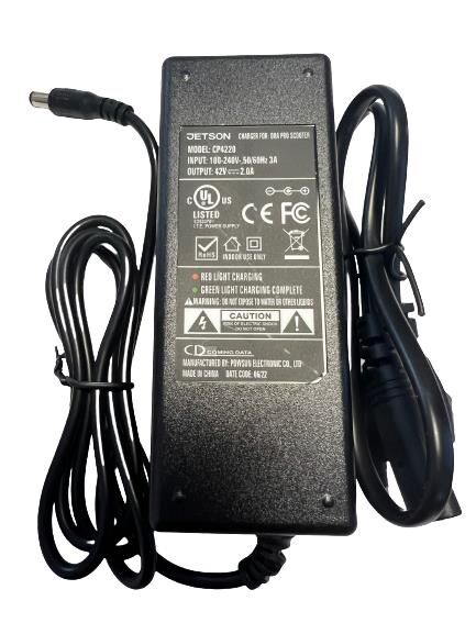 Scooter Şarj Cihazı 42V2Amp Adaptör 5,5x2,5MM Uç A Jetson