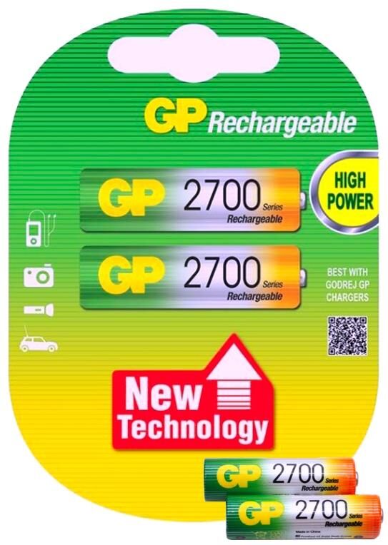 Gp 2700 Mah Şarjlı Kalem Pil AA R6