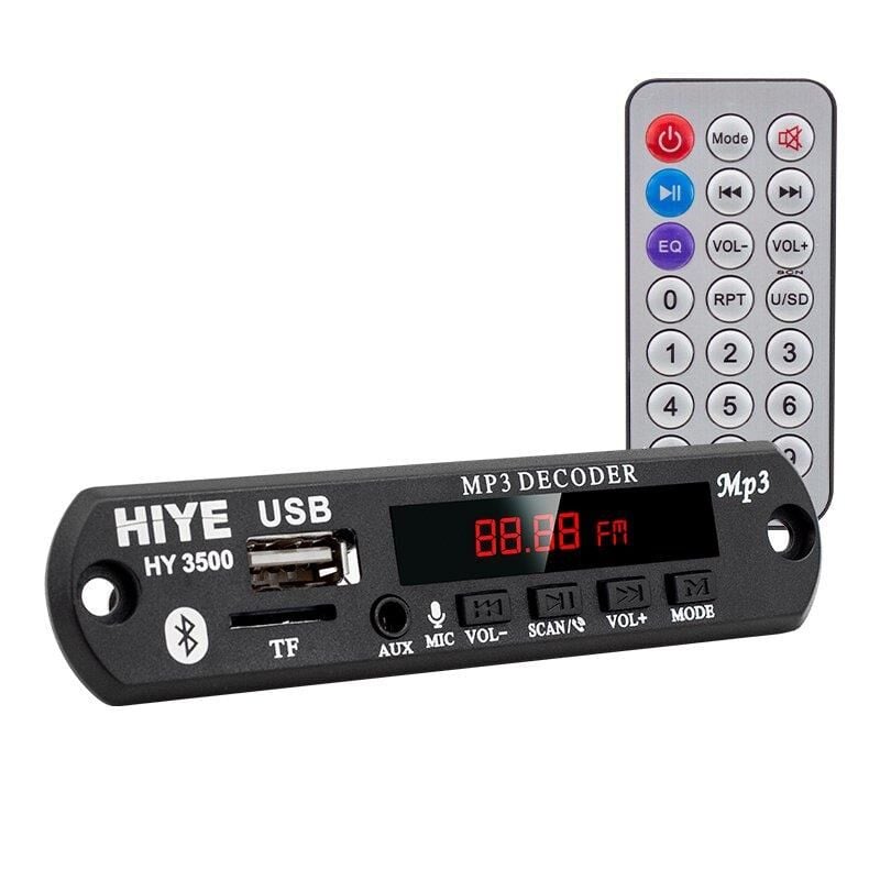 HIYE HY-3500 MİKROFONLU OTO TEYP USB/SD/BLUETOOTH-KUMANDA 12V OTO TEYP ÇEVİRİCİ DİJİTAL PLAYER BOARD