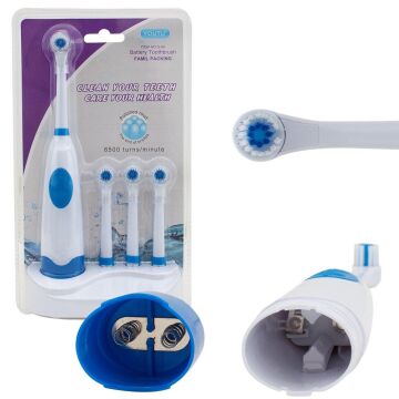 Powermaster G-08 Dönen Başlıklı Pilli Otomatik Diş Fırçası (3 Adet Yedek Başlık)