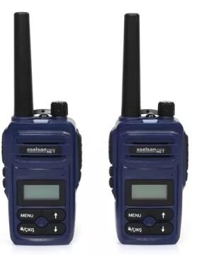 ASELSAN PM-985 PMR PİL VE ŞARJ DAHİL İKİLİ EL TELSİZİ (12 KM)(16 KANAL + 121 ALT KANAL)