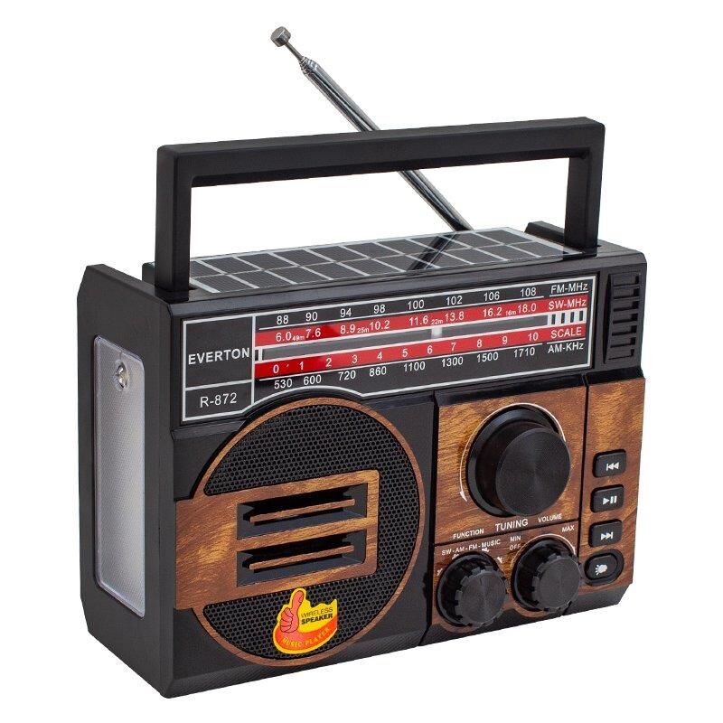 EVERTON RT-872 SOLAR PANELLİ MÜZİK KUTUSU USB/SD/FM/SW
