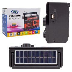 EVERTON RT-872 SOLAR PANELLİ MÜZİK KUTUSU USB/SD/FM/SW