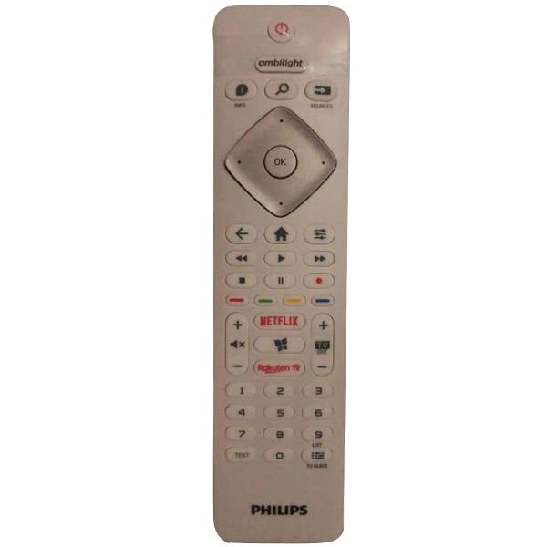 Philips Ambilight Netflix-Rakuten Tuşlu Beyaz  LCD- LED TV Kumanda